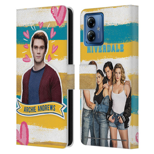 Riverdale Graphics Archie Andrews Leather Book Wallet Case Cover For Motorola Moto G14