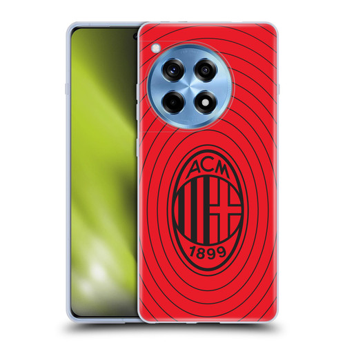 AC Milan Art Red And Black Soft Gel Case for OnePlus 12R