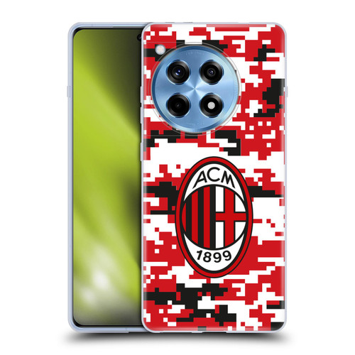 AC Milan Crest Patterns Digital Camouflage Soft Gel Case for OnePlus 12R