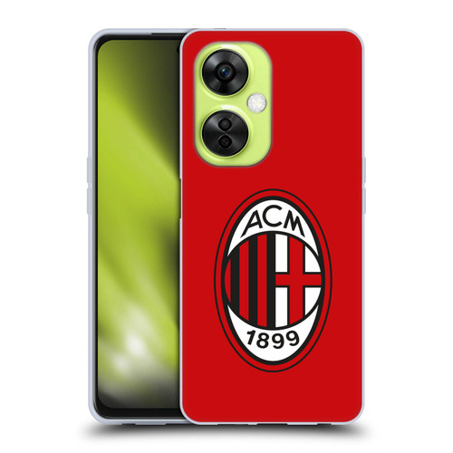 AC Milan Crest Full Colour Red Soft Gel Case for OnePlus Nord CE 3 Lite 5G