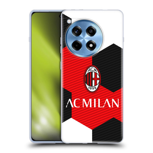 AC Milan Crest Ball Soft Gel Case for OnePlus 12R