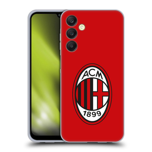AC Milan Crest Full Colour Red Soft Gel Case for Samsung Galaxy A25 5G