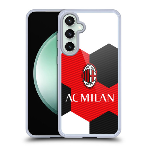 AC Milan Crest Ball Soft Gel Case for Samsung Galaxy S23 FE 5G & MagSafe