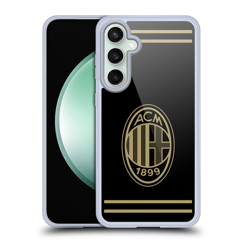 AC Milan Crest Black And Gold Soft Gel Case for Samsung Galaxy S23 FE 5G & MagSafe
