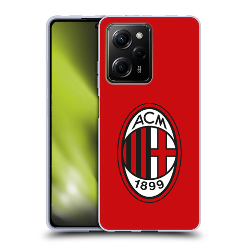 AC Milan Crest Full Colour Red Soft Gel Case for Xiaomi Redmi Note 12 Pro 5G