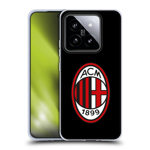 AC Milan Crest Full Colour Black Soft Gel Case for Xiaomi 14