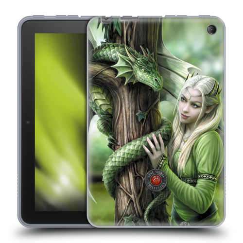 Anne Stokes Dragon Friendship Kindred Spirits Soft Gel Case for Amazon Fire 7 2022