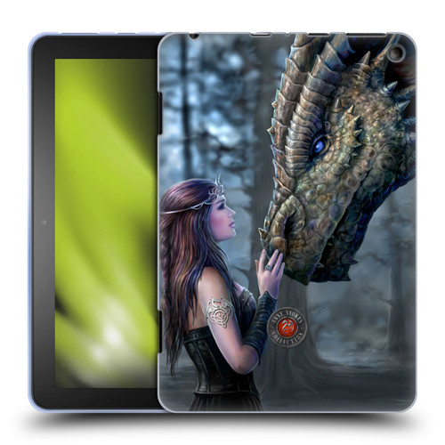 Anne Stokes Dragon Friendship Once Upon A Time Soft Gel Case for Amazon Fire HD 8/Fire HD 8 Plus 2020
