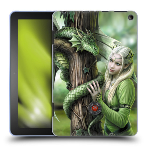 Anne Stokes Dragon Friendship Kindred Spirits Soft Gel Case for Amazon Fire HD 8/Fire HD 8 Plus 2020