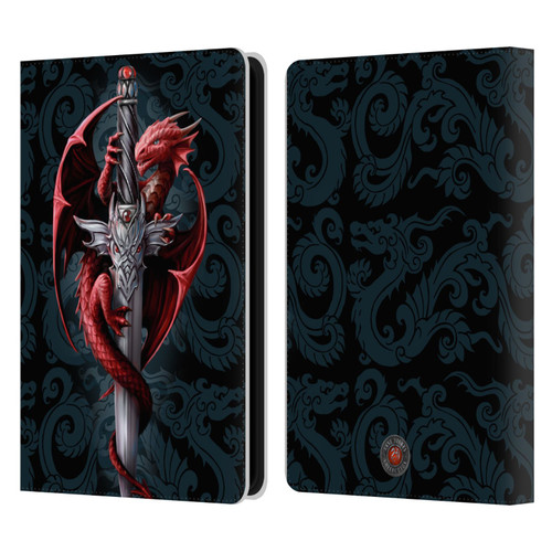 Anne Stokes Dragons Dagger Leather Book Wallet Case Cover For Amazon Kindle Paperwhite 5 (2021)
