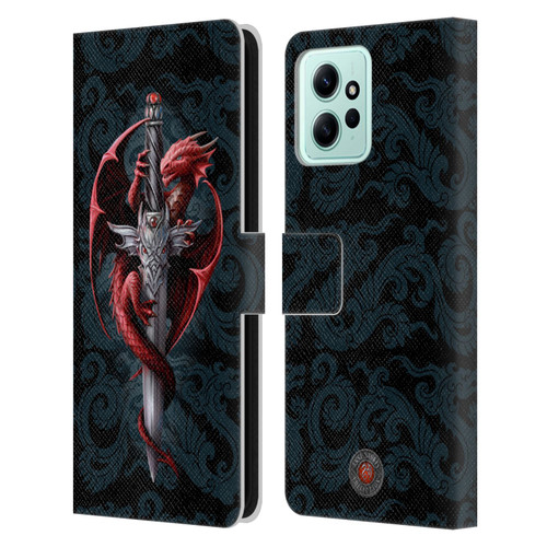 Anne Stokes Dragons Dagger Leather Book Wallet Case Cover For Xiaomi Redmi 12