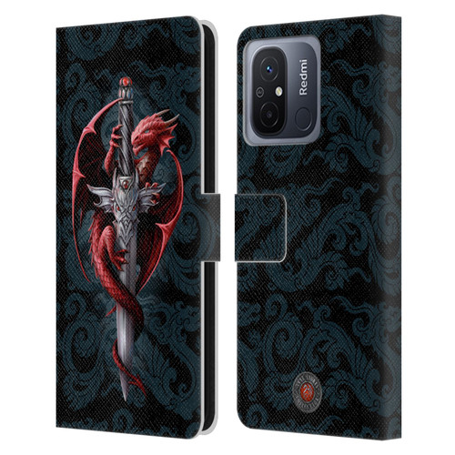Anne Stokes Dragons Dagger Leather Book Wallet Case Cover For Xiaomi Redmi 12C