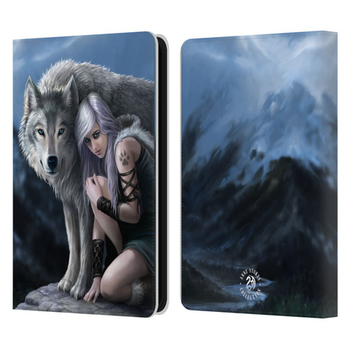 Anne Stokes Wolves Protector Leather Book Wallet Case Cover For Amazon Kindle 11th Gen 6in 2022