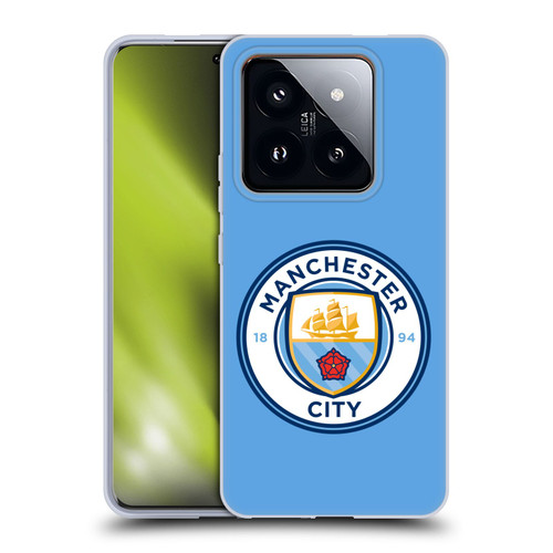 Manchester City Man City FC Badge Blue Full Colour Soft Gel Case for Xiaomi 14 Pro