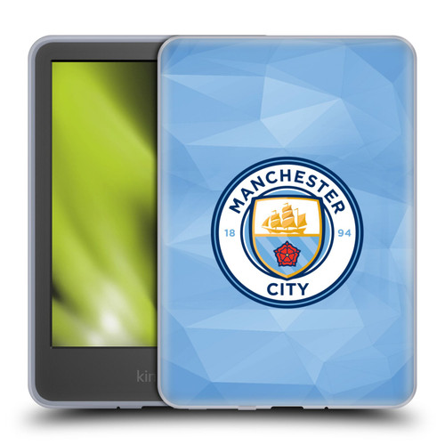Manchester City Man City FC Badge Geometric Blue Full Colour Soft Gel Case for Amazon Kindle 11th Gen 6in 2022