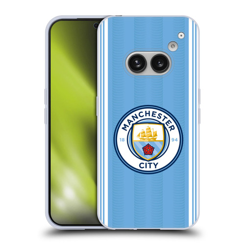 Manchester City Man City FC 2023/24 Badge Kit Home Soft Gel Case for Nothing Phone (2a)