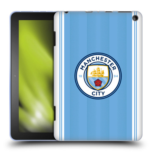 Manchester City Man City FC 2023/24 Badge Kit Home Soft Gel Case for Amazon Fire HD 8/Fire HD 8 Plus 2020