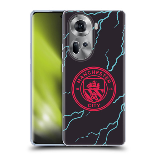 Manchester City Man City FC 2023/24 Badge Kit Third Soft Gel Case for OPPO Reno11