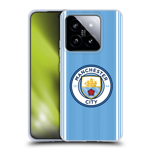 Manchester City Man City FC 2023/24 Badge Kit Home Soft Gel Case for Xiaomi 14