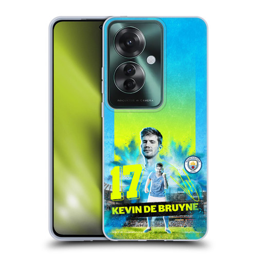 Manchester City Man City FC 2023/24 First Team Kevin De Bruyne Soft Gel Case for OPPO Reno11 F 5G / F25 Pro 5G