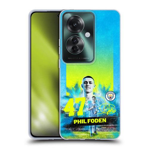 Manchester City Man City FC 2023/24 First Team Phil Foden Soft Gel Case for OPPO Reno11 F 5G / F25 Pro 5G