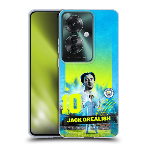 Manchester City Man City FC 2023/24 First Team Jack Grealish Soft Gel Case for OPPO Reno11 F 5G / F25 Pro 5G