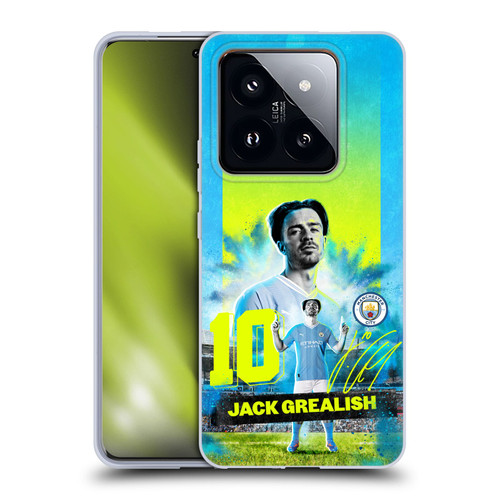Manchester City Man City FC 2023/24 First Team Jack Grealish Soft Gel Case for Xiaomi 14 Pro