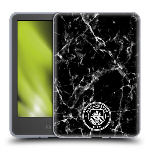 Manchester City Man City FC Marble Badge Black White Mono Soft Gel Case for Amazon Kindle 11th Gen 6in 2022
