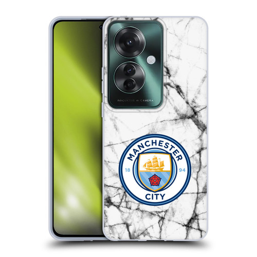 Manchester City Man City FC Marble Badge Full Colour Soft Gel Case for OPPO Reno11 F 5G / F25 Pro 5G