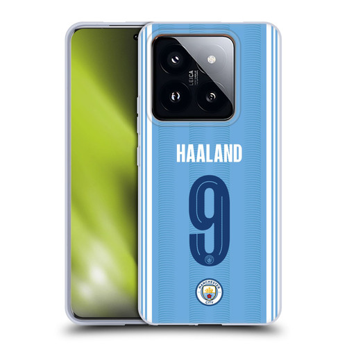 Manchester City Man City FC 2023/24 Players Home Kit Erling Haaland Soft Gel Case for Xiaomi 14 Pro