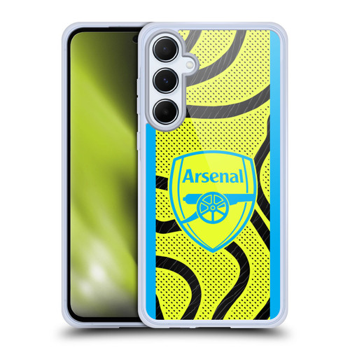 Arsenal FC 2023/24 Crest Kit Away Soft Gel Case for Samsung Galaxy A55 5G