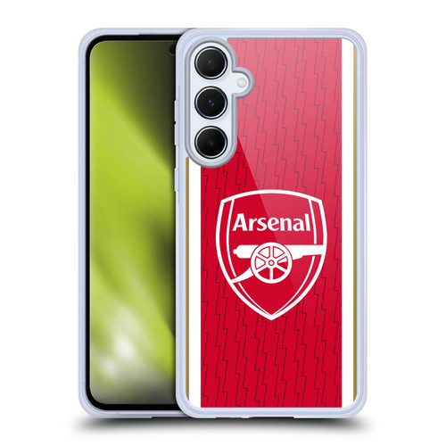 Arsenal FC 2023/24 Crest Kit Home Soft Gel Case for Samsung Galaxy A55 5G