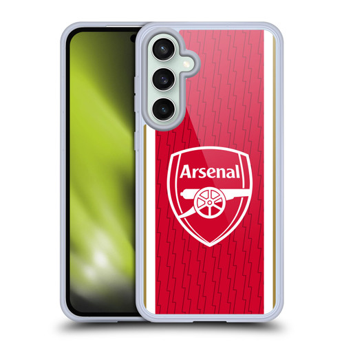 Arsenal FC 2023/24 Crest Kit Home Soft Gel Case for Samsung Galaxy S23 FE 5G