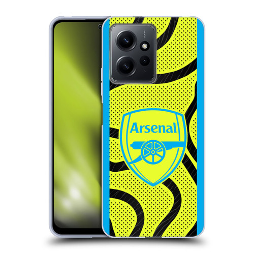 Arsenal FC 2023/24 Crest Kit Away Soft Gel Case for Xiaomi Redmi Note 12 4G