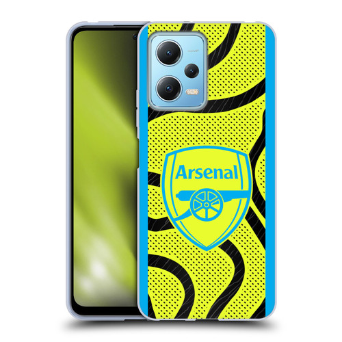 Arsenal FC 2023/24 Crest Kit Away Soft Gel Case for Xiaomi Redmi Note 12 5G