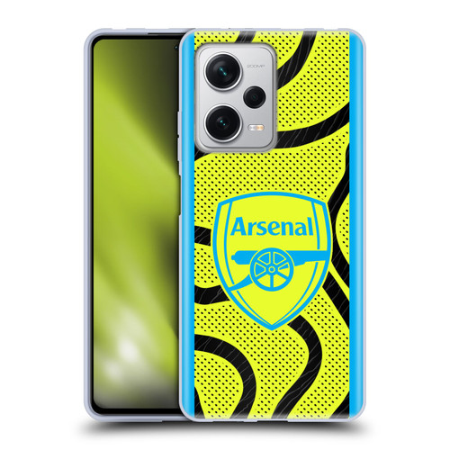 Arsenal FC 2023/24 Crest Kit Away Soft Gel Case for Xiaomi Redmi Note 12 Pro+ 5G