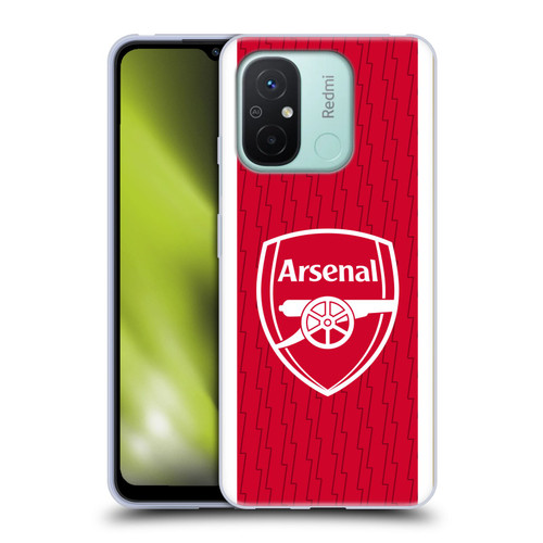 Arsenal FC 2023/24 Crest Kit Home Soft Gel Case for Xiaomi Redmi 12C