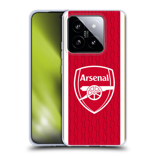 Arsenal FC 2023/24 Crest Kit Home Soft Gel Case for Xiaomi 14
