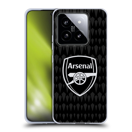 Arsenal FC 2023/24 Crest Kit Home Goalkeeper Soft Gel Case for Xiaomi 14