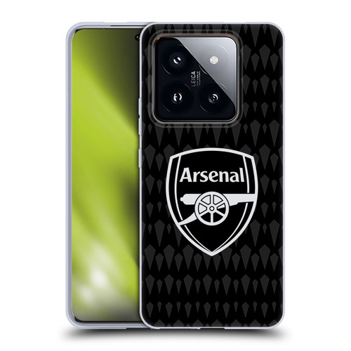 Arsenal FC 2023/24 Crest Kit Home Goalkeeper Soft Gel Case for Xiaomi 14 Pro