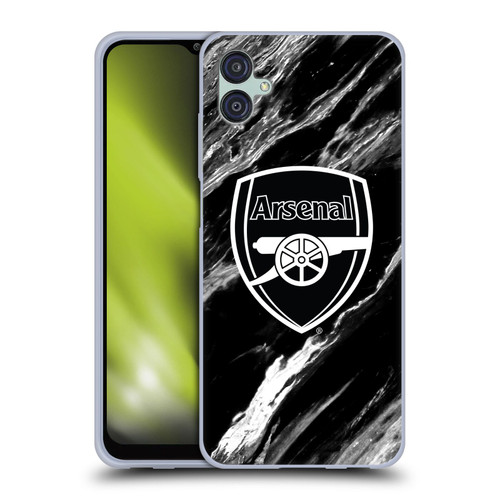 Arsenal FC Crest Patterns Marble Soft Gel Case for Samsung Galaxy M04 5G / A04e