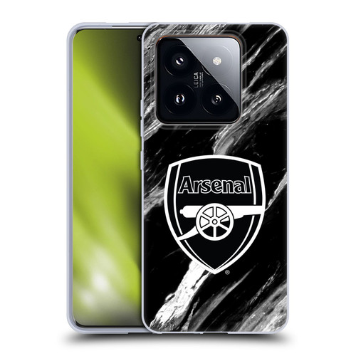 Arsenal FC Crest Patterns Marble Soft Gel Case for Xiaomi 14 Pro