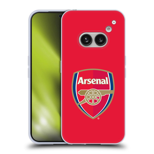 Arsenal FC Crest 2 Full Colour Red Soft Gel Case for Nothing Phone (2a)