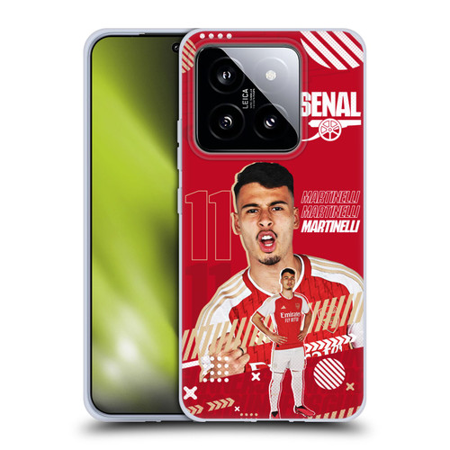 Arsenal FC 2023/24 First Team Gabriel Soft Gel Case for Xiaomi 14