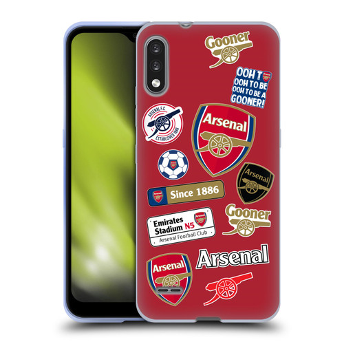 Arsenal FC Logos Collage Soft Gel Case for LG K22