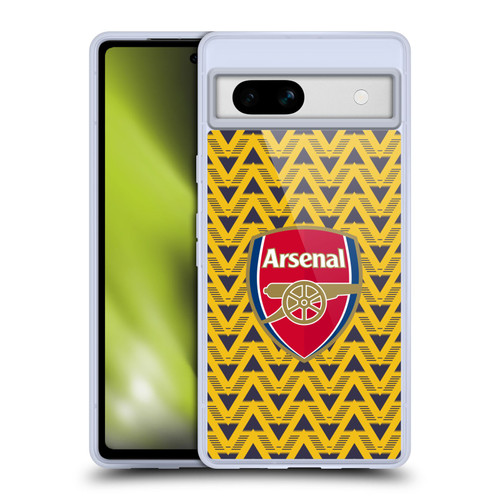 Arsenal FC Logos Bruised Banana Soft Gel Case for Google Pixel 7a