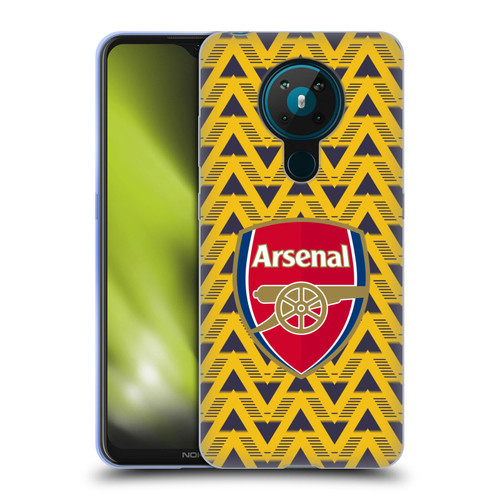 Arsenal FC Logos Bruised Banana Soft Gel Case for Nokia 5.3