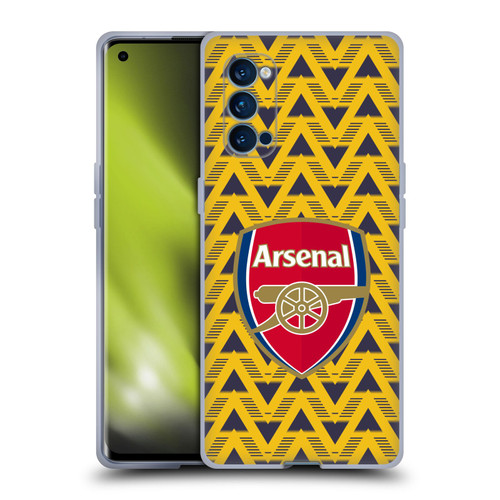Arsenal FC Logos Bruised Banana Soft Gel Case for OPPO Reno 4 Pro 5G