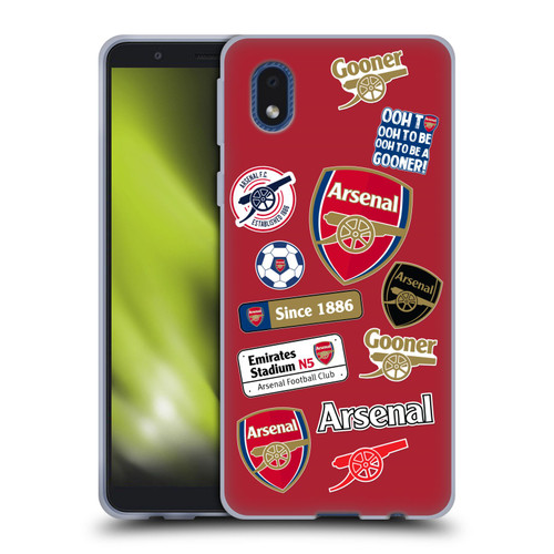 Arsenal FC Logos Collage Soft Gel Case for Samsung Galaxy A01 Core (2020)
