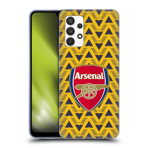 Arsenal FC Logos Bruised Banana Soft Gel Case for Samsung Galaxy A32 (2021)